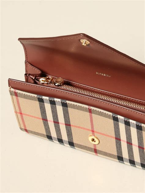 burberry canvas wallet|Burberry wallet for women.